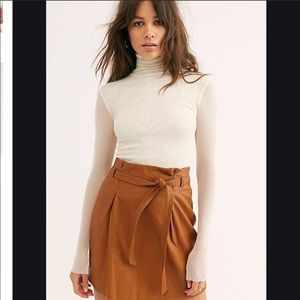 NEW Free People Payton Paperbag Mini Skirt 4 NWT